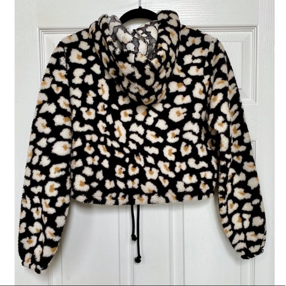 Wild Fable Faux Fur Cropped Hoodie - Size S - Picture 6 of 8